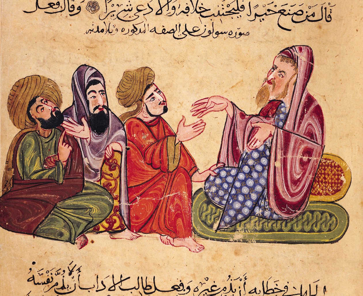 Solon (638-559 BC) Teaching, illustration from 