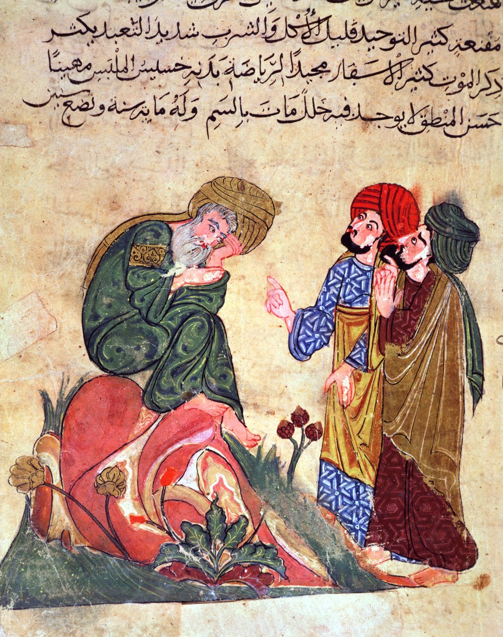 Socrates and his Students, illustration from 