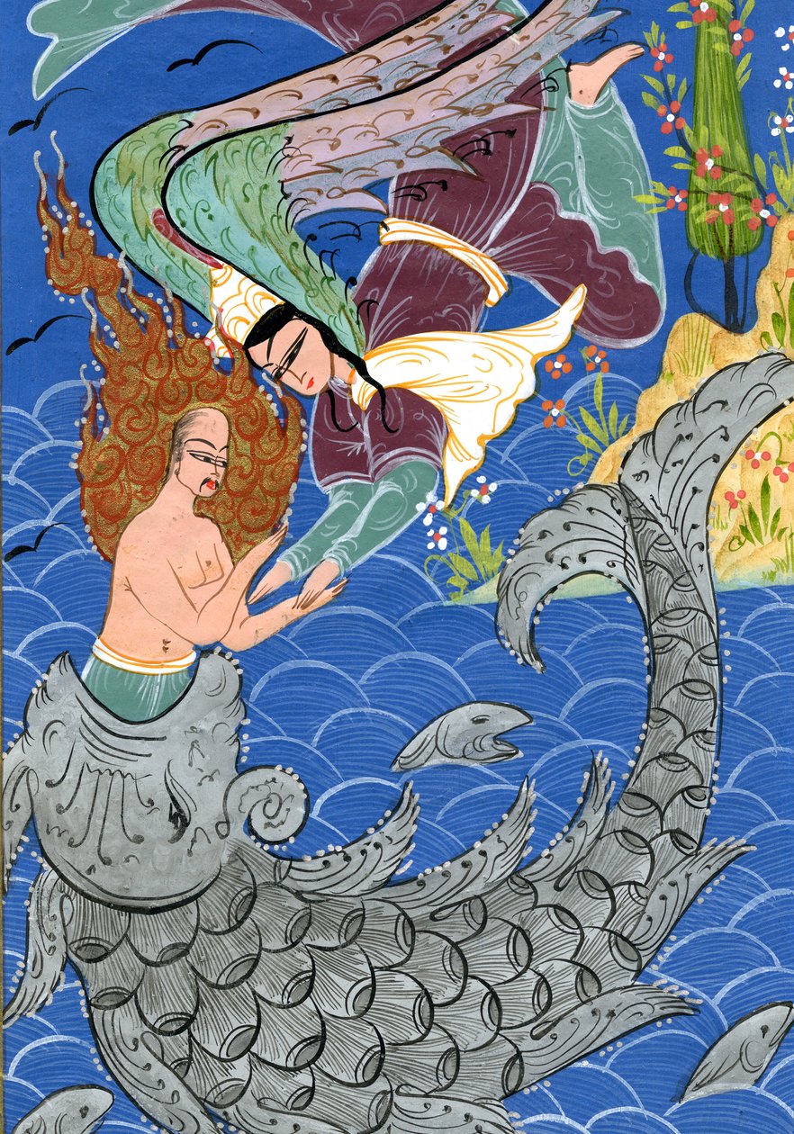 Jonah and the giant fish by Turkish School