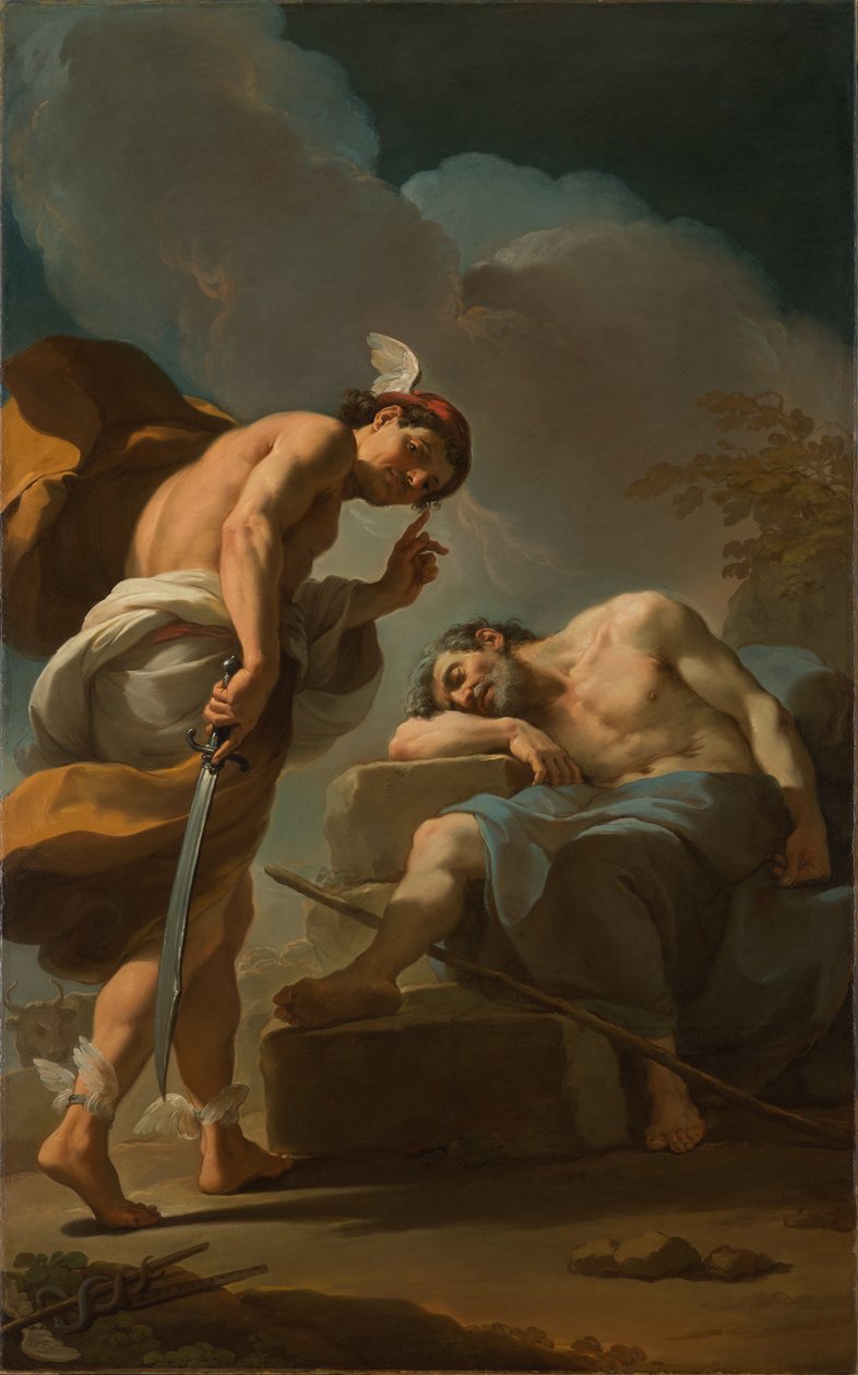 Mercury About to Behead Argus by Ubaldo Gandolfi