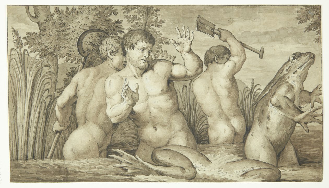 The Lycian Peasants Transformed into Frogs by Ubekendt