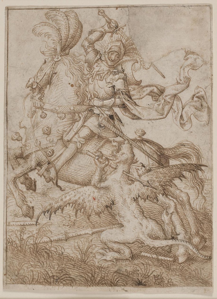 Saint George Killing the Dragon by Ubekendt