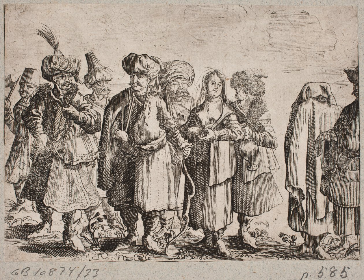 Men and Women in Oriental Costumes by Ubekendt
