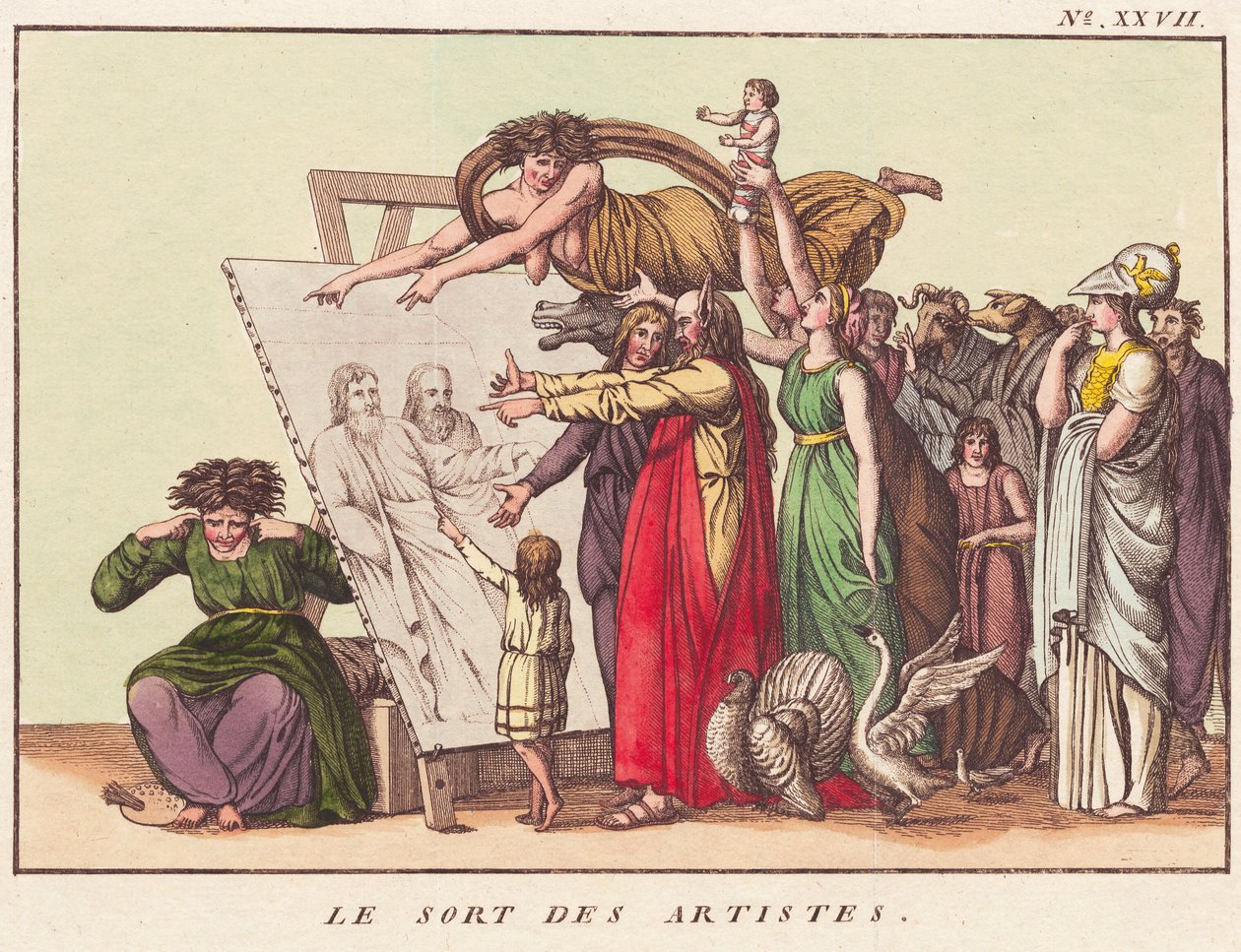 The Fate of the Artists by Ubekendt dansk efter 1780