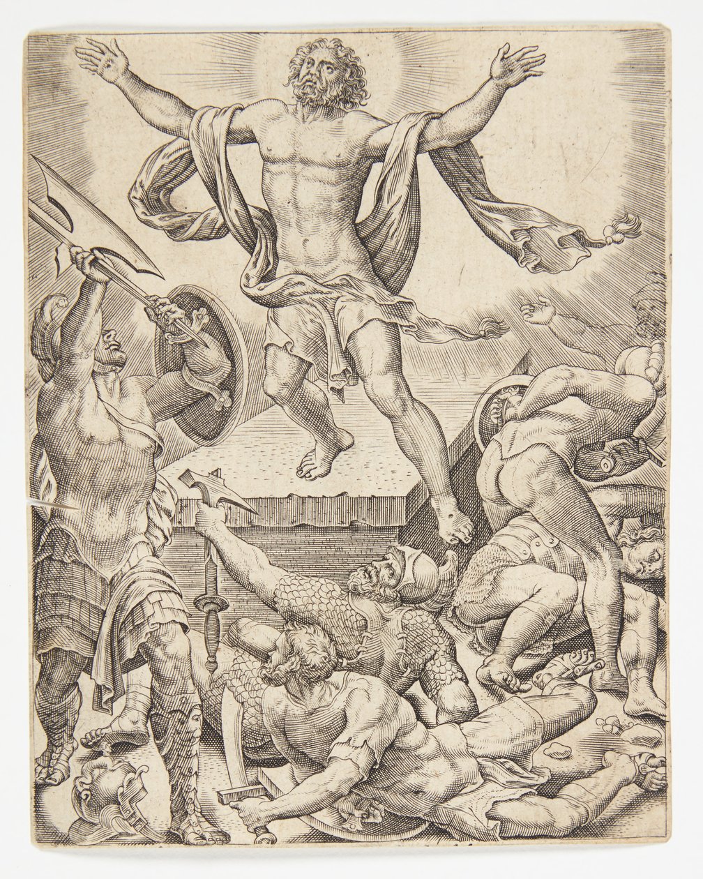 The Resurrection by Ubekendt efter Dirck Volckertsz. Coornhert efter Maarten van Heemskerck