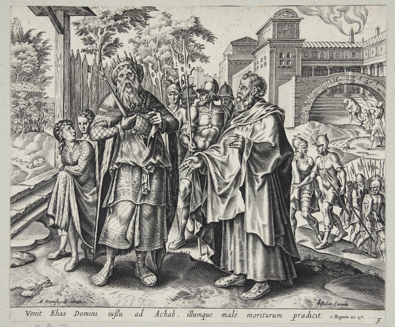 Ahab Rending His Clothes upon Hearing Elijah