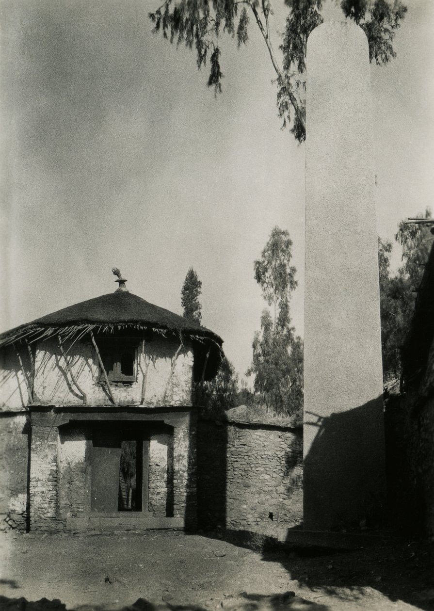 House next to stele, Axum, Ethiopia by Ugo Monneret de Villard
