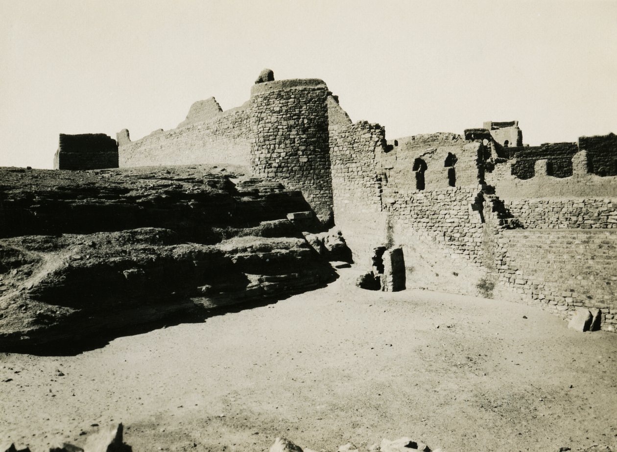 Monastery of St Simeon, seen from southeast, Aswan, Egypt by Ugo Monneret de Villard