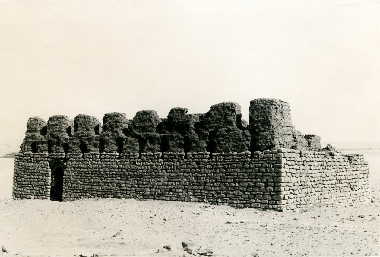Ruins of Church near Nile River, Adendan, Egypt by Ugo Monneret de Villard