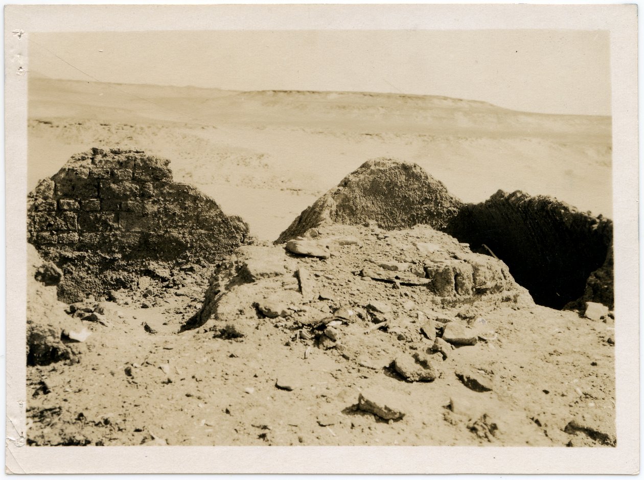 Tombs in necropolis, Monastery of St Simeon, Aswan, Egypt by Ugo Monneret de Villard