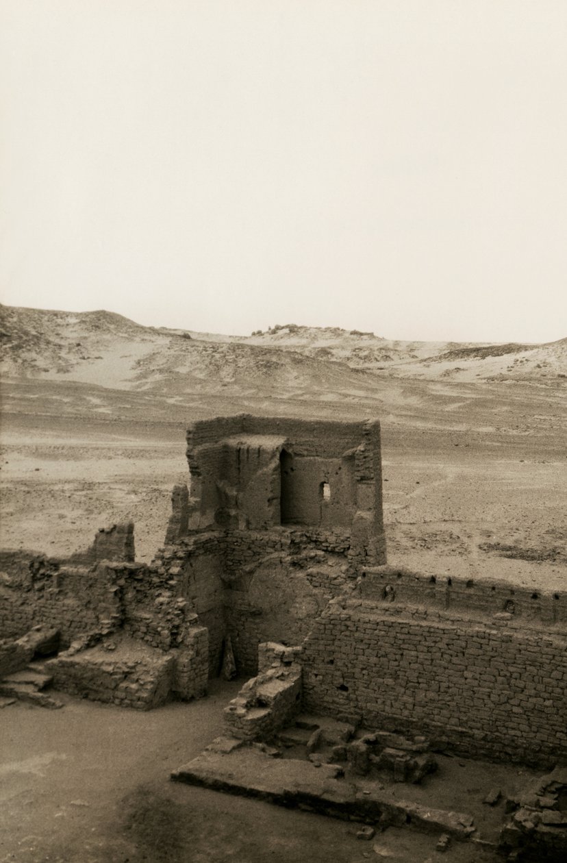 Western Tower of Monastery of St Simeon, Aswan, Egypt by Ugo Monneret de Villard