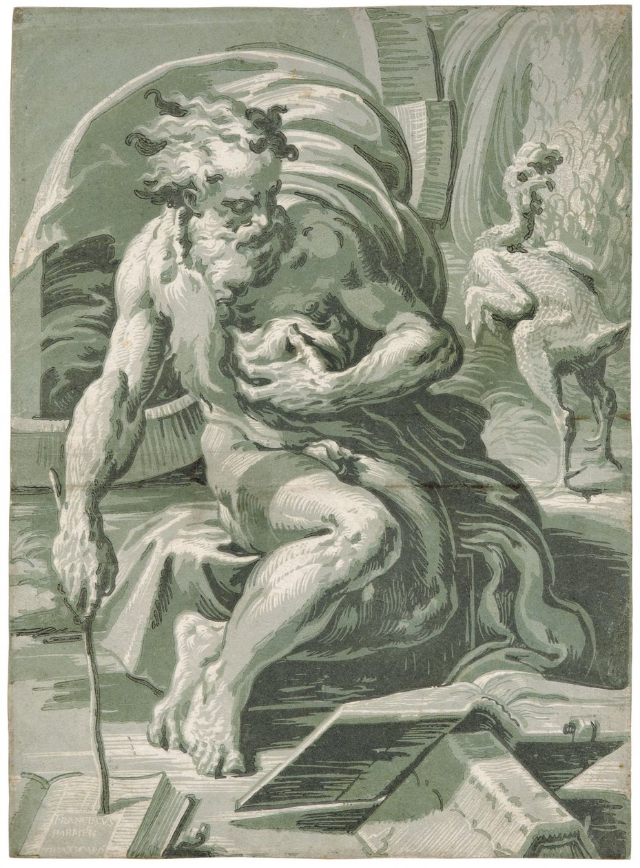 Diogenes by Ugo da Carpi