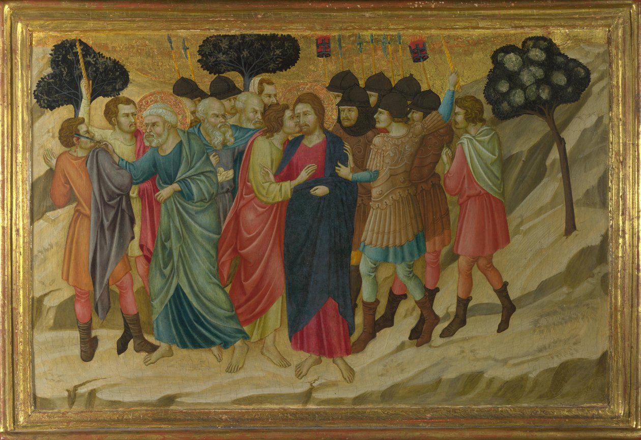 The Betrayal of Christ From the Basilica of Santa Croce, Florence by Ugolino di Nerio