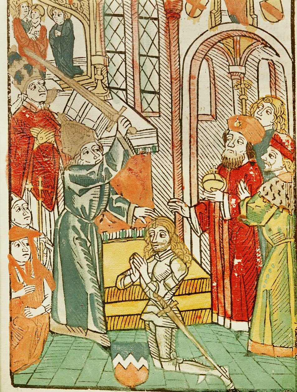 Accolade for Heinrich von Ulm by Emperor Sigismund During the Council of Constance by Ulrich von Richental