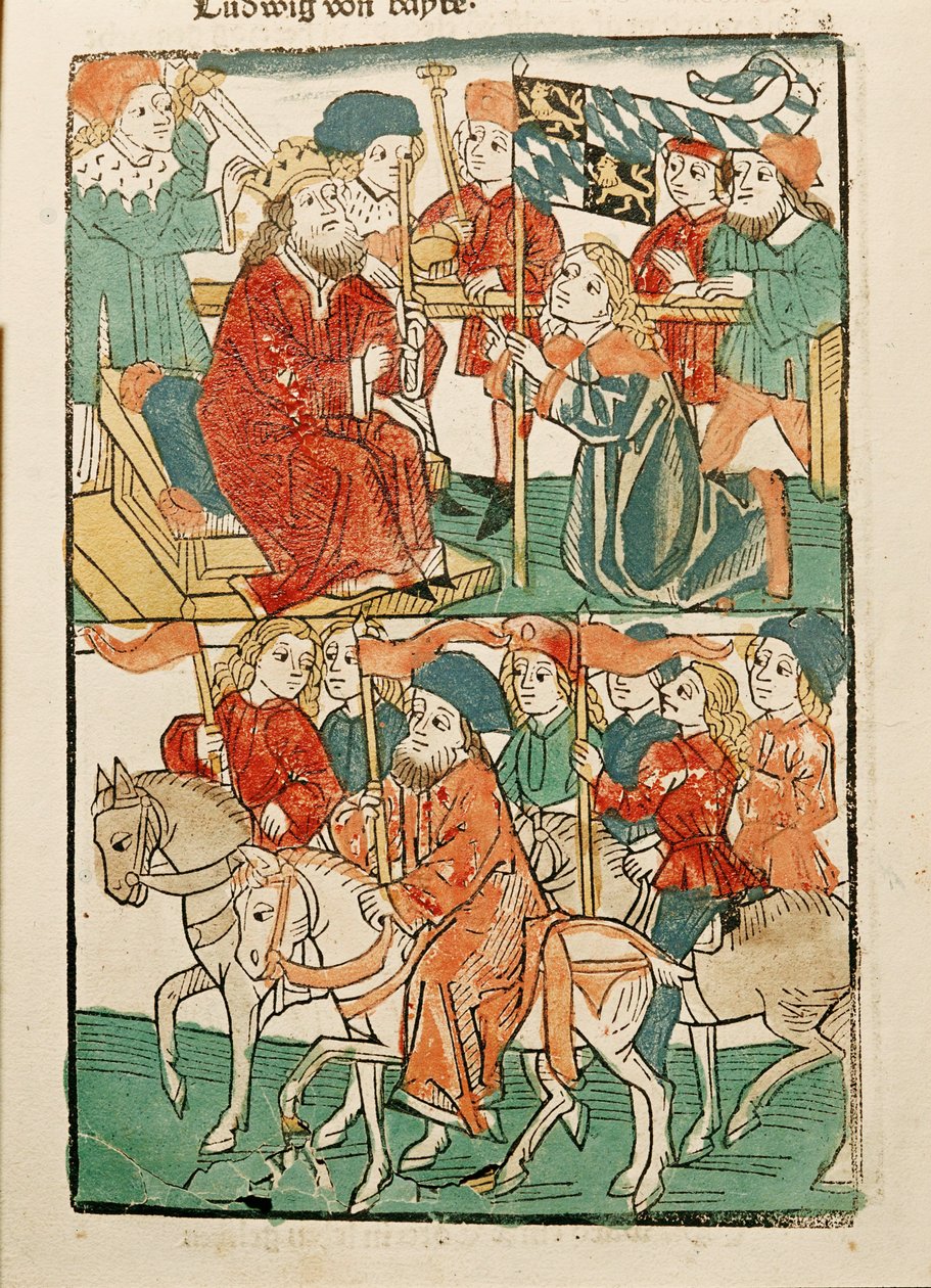 Enfeoffment of Duke Ernst von Bayern by Emperor Sigismund by Ulrich von Richental