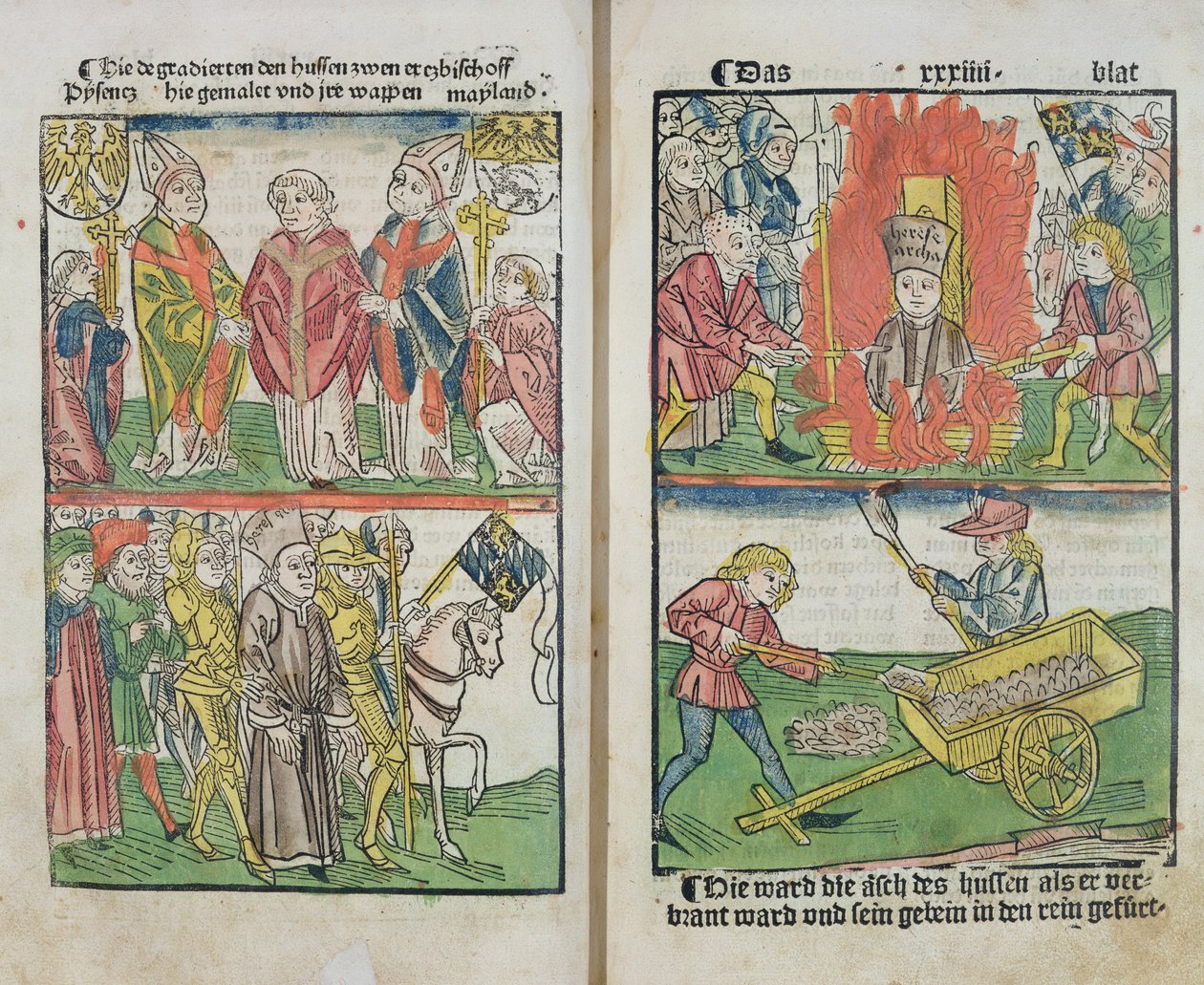 Jan Hus Burnt at the Stake at the Council of Constance, from 