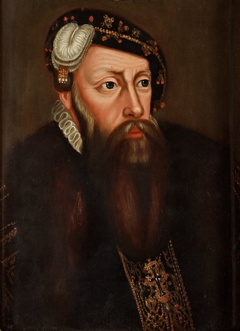 Portrait of King Gustav I of Sweden 1496-1560 by Ulrika Fredrika Pasch