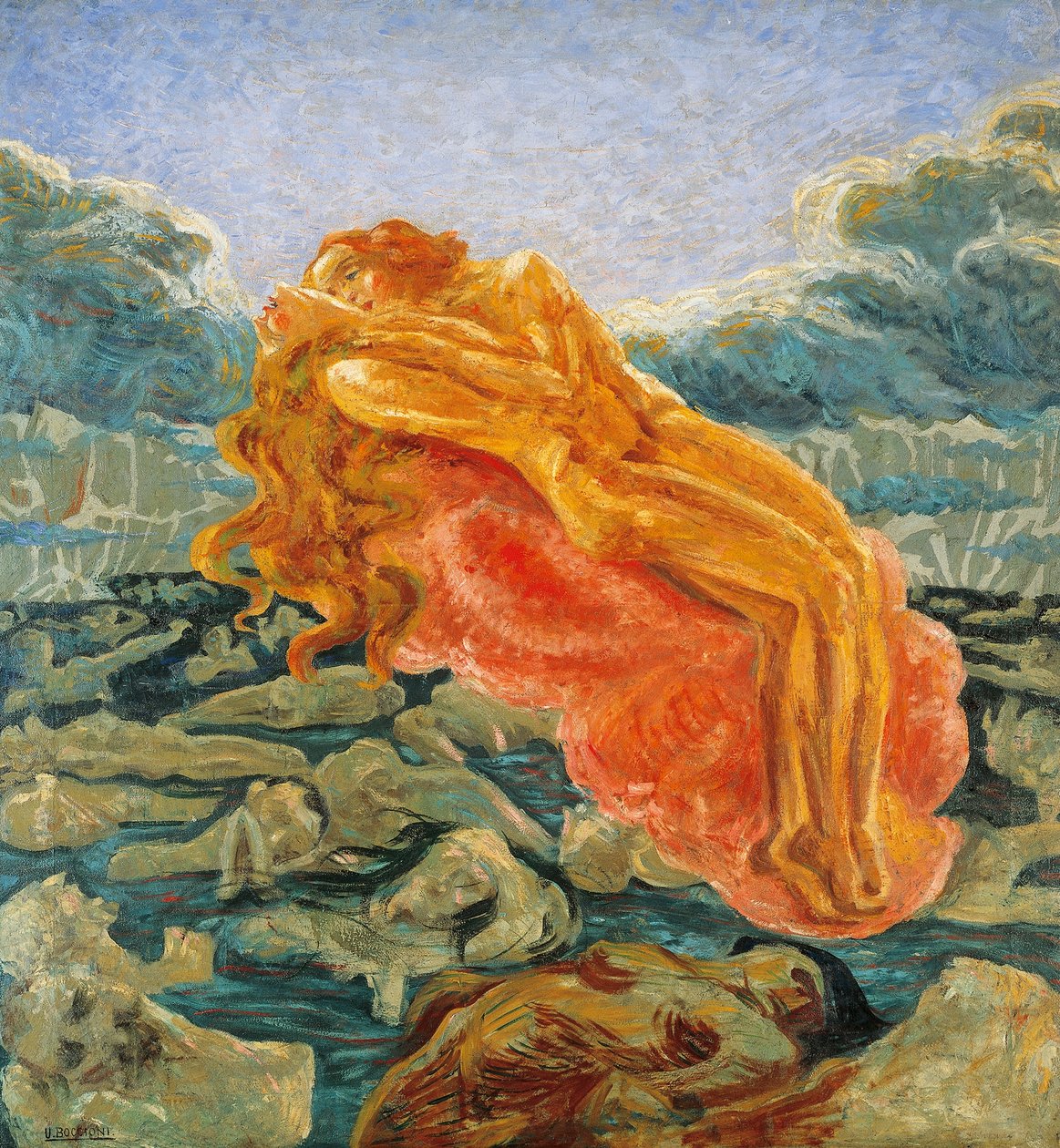 Dream (or Paolo and Francesca) by Umberto Boccioni