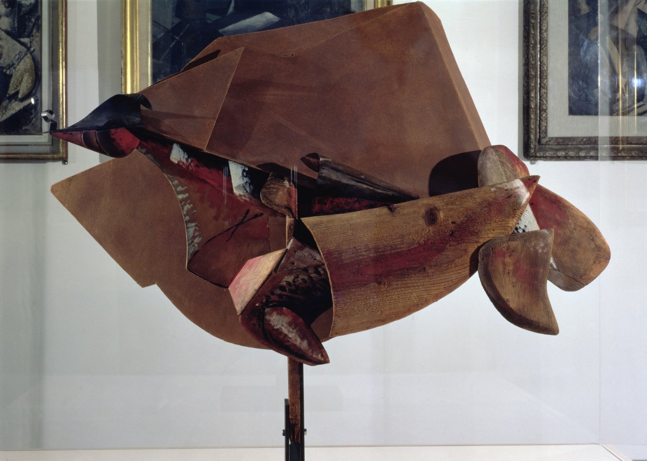 Dynamism of a Horse in Movement and Houses by Umberto Boccioni
