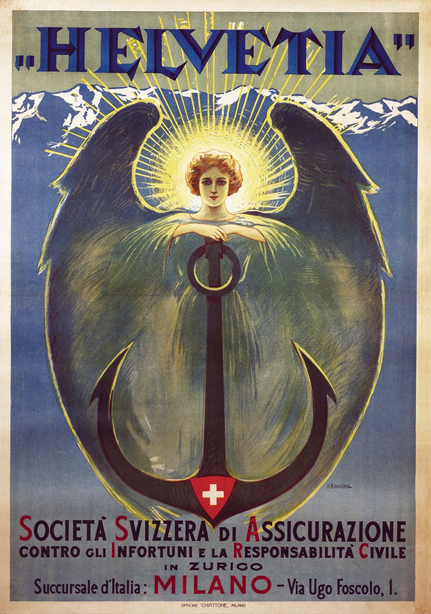 Helvetia Poster by Umberto Boccioni by Umberto Boccioni