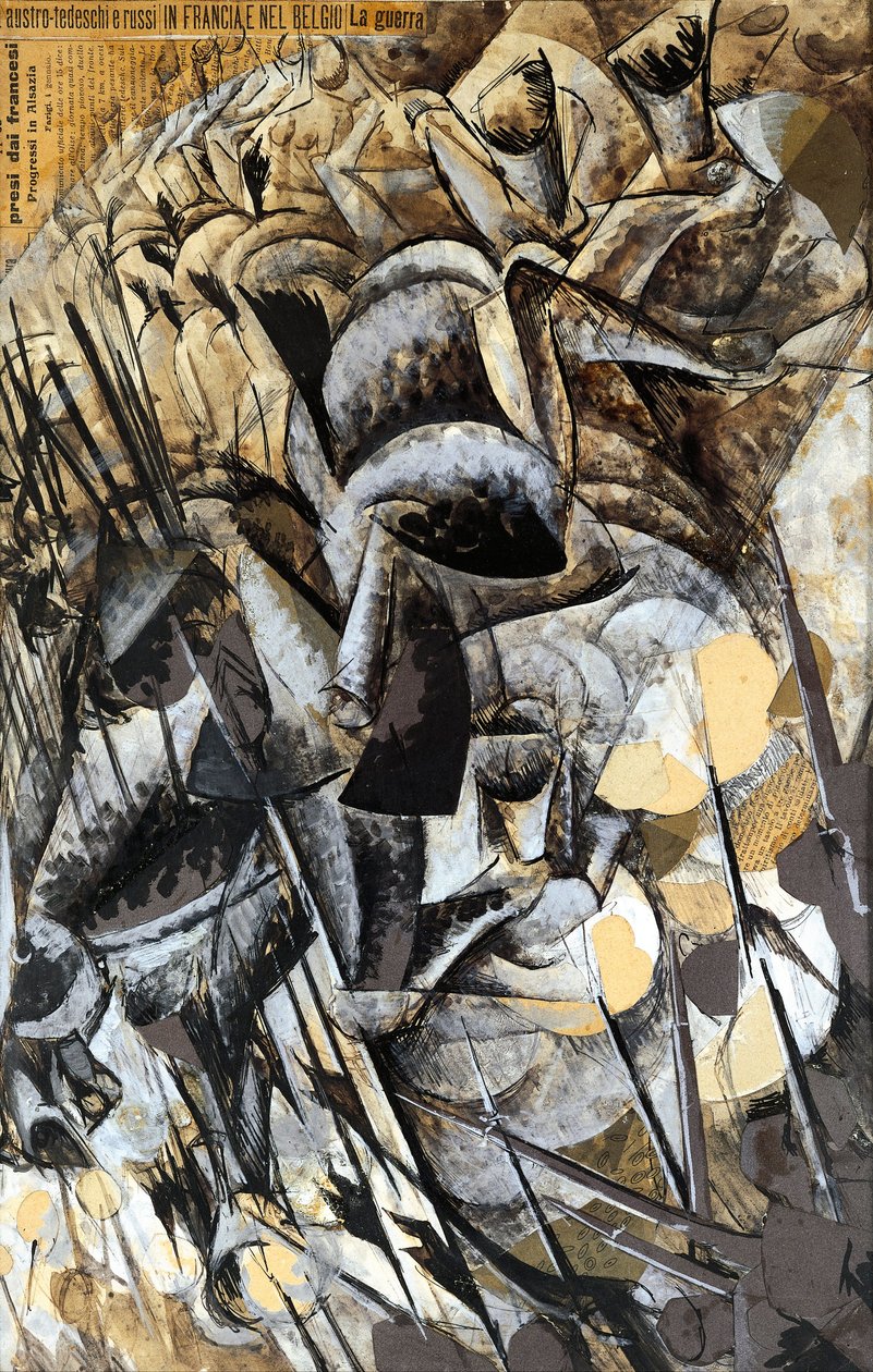 The Charge of the Lancers by Umberto Boccioni