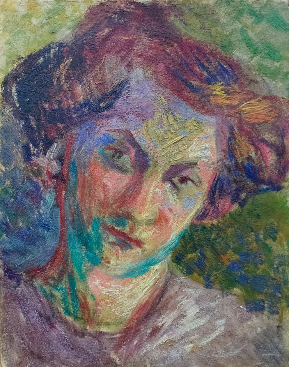 Portrait of a woman, c.1909-10 by Umberto Boccioni