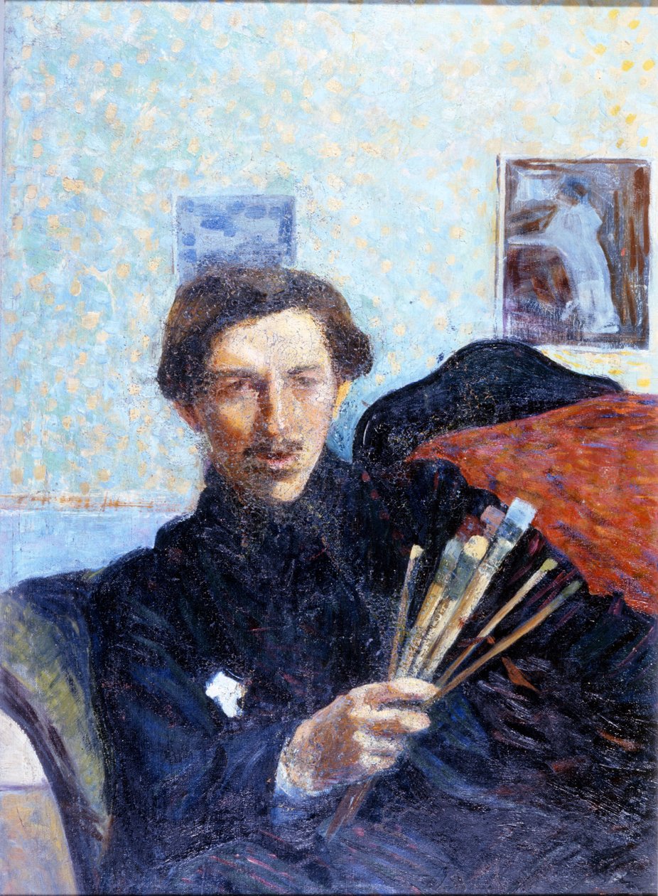 Self-Portrait of Umberto Boccioni in 1908. Pinacoteca di Brera Milan by Umberto Boccioni