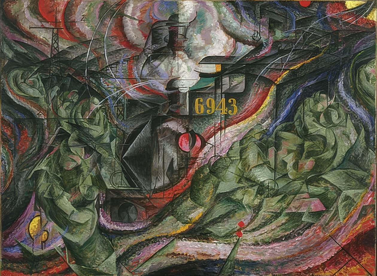 States of Mind I: The Farewells. 1911 by Umberto Boccioni