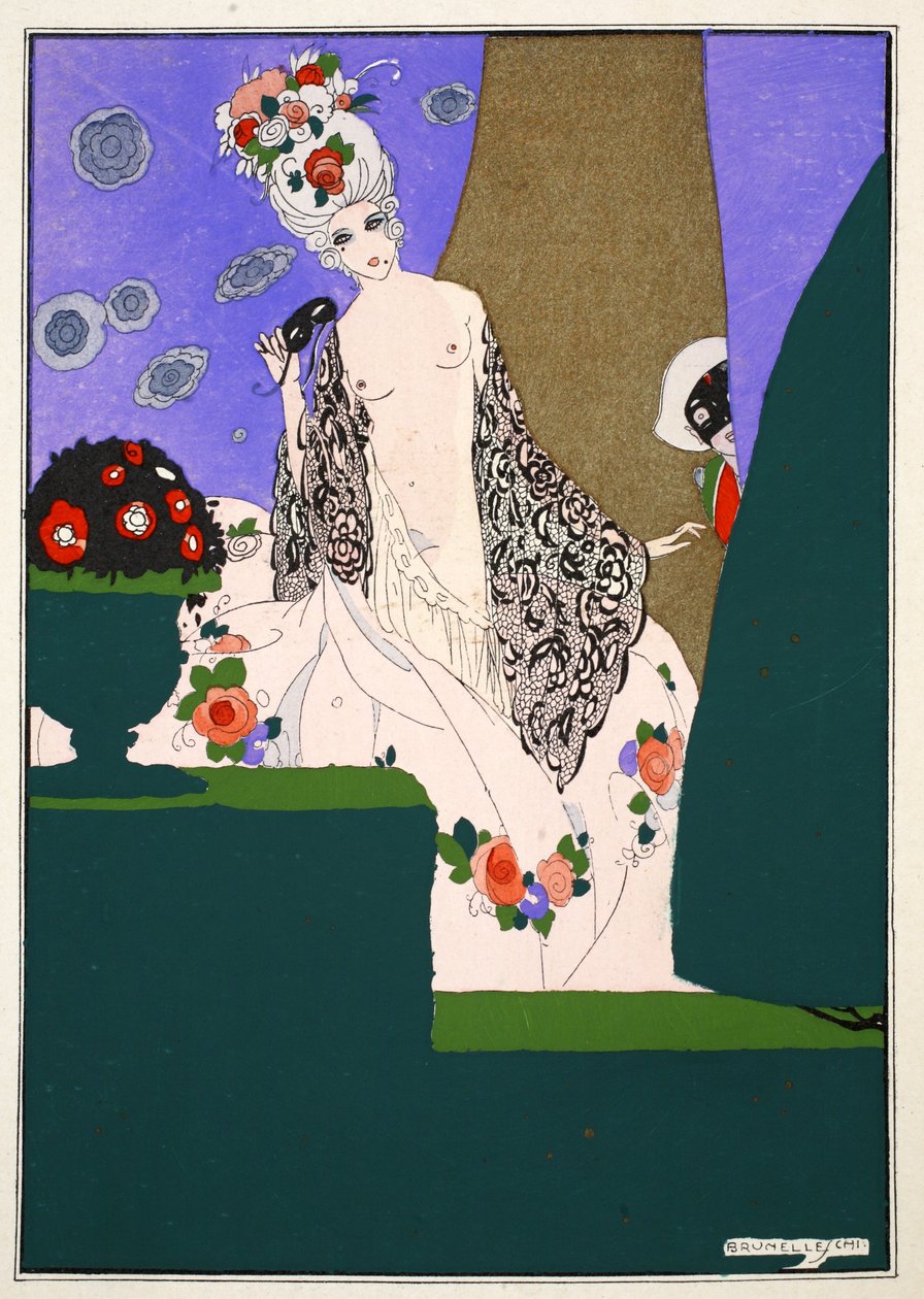 The Curious Harlequin by Umberto Brunelleschi