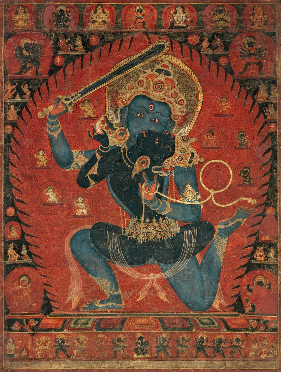 Acala with Consort Vishvavajri by Unbekannt Unbekannt