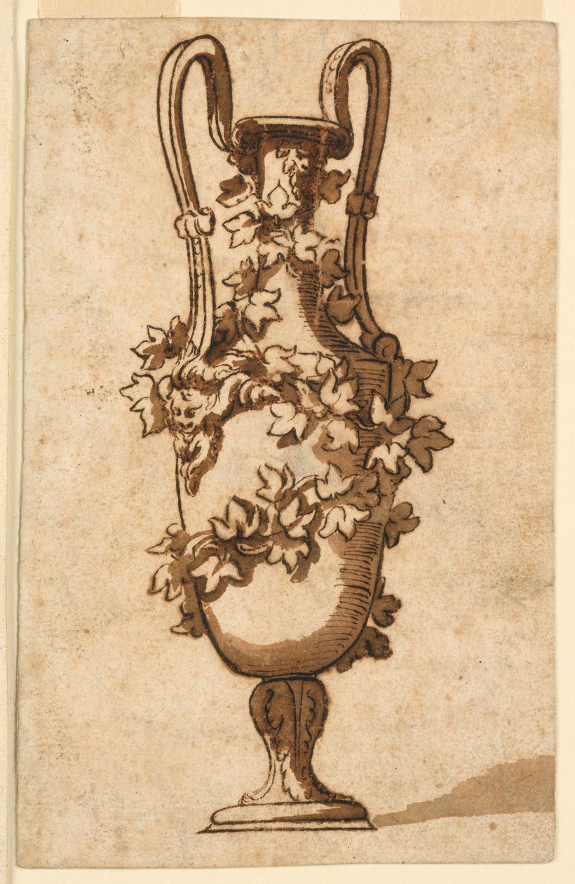 Drawing, Design for a Decorative Vase by Unbekannt Unbekannt