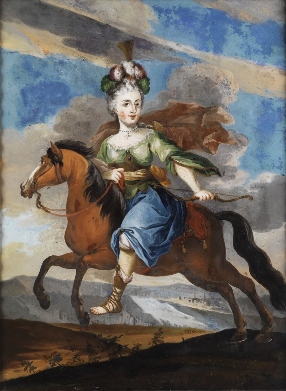 Courtly Lady as Diana on Horseback by Unbekannt Unbekannt