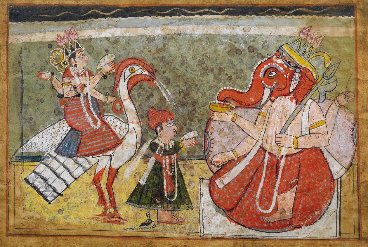 India, Miniature Painting on Paper by Unbekannt Unbekannt