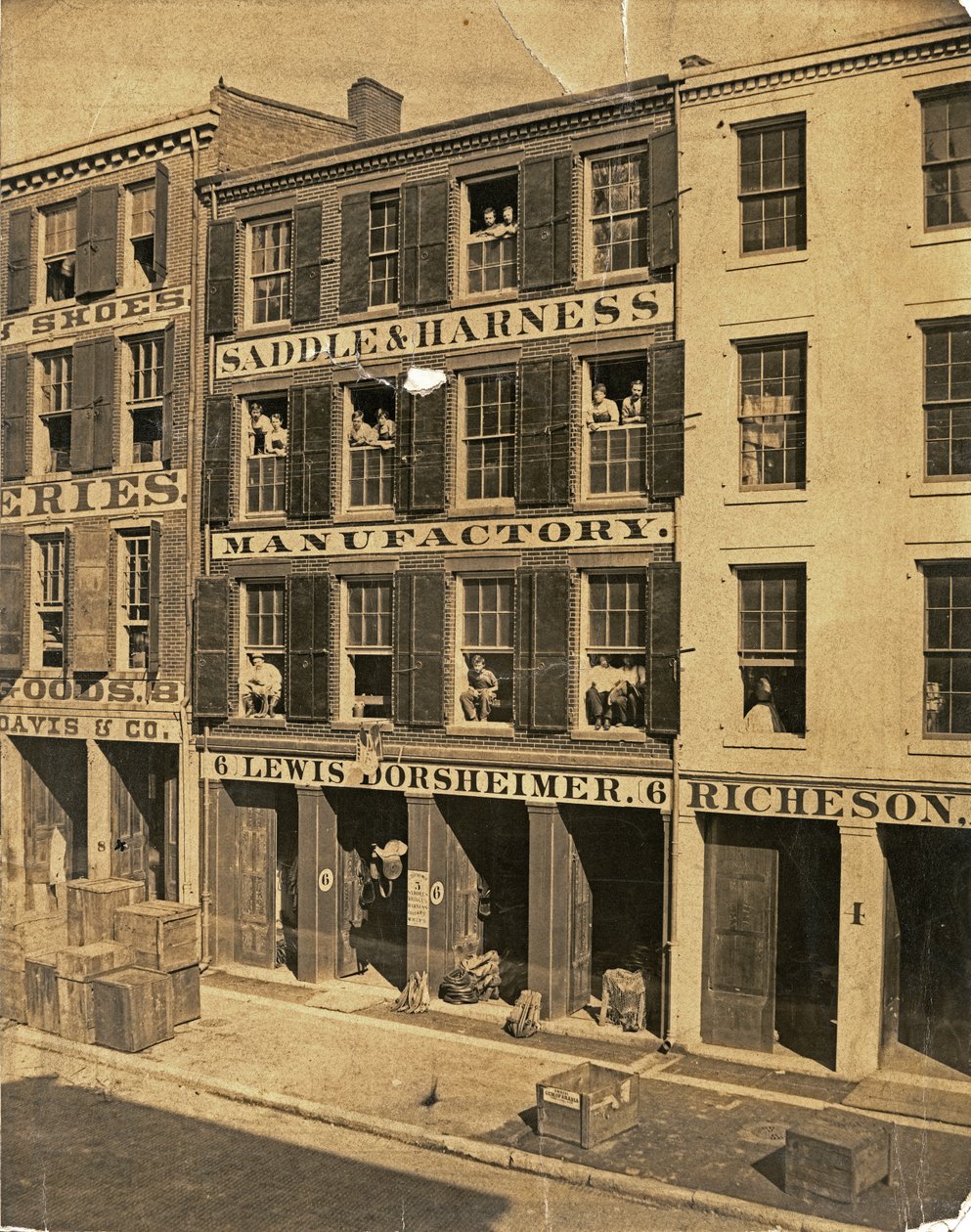 Lewis Dorsheimer Saddle and Harness Manufactory, 6 North Main Street by Unbekannt Unbekannt