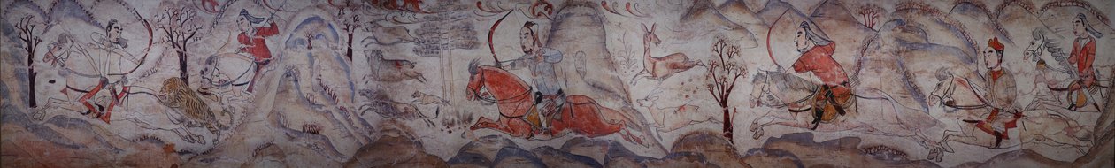 Mural from a Tomb of Northern Qi Dynasty in Jiuyuangang, Xinzhou by Unbekannt Unbekannt