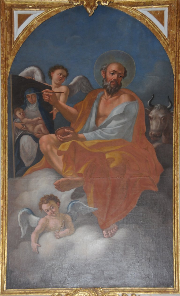 Painting of Saint Luke the Evangelist in Tibães, Braga, Portugal by Unbekannt Unbekannt
