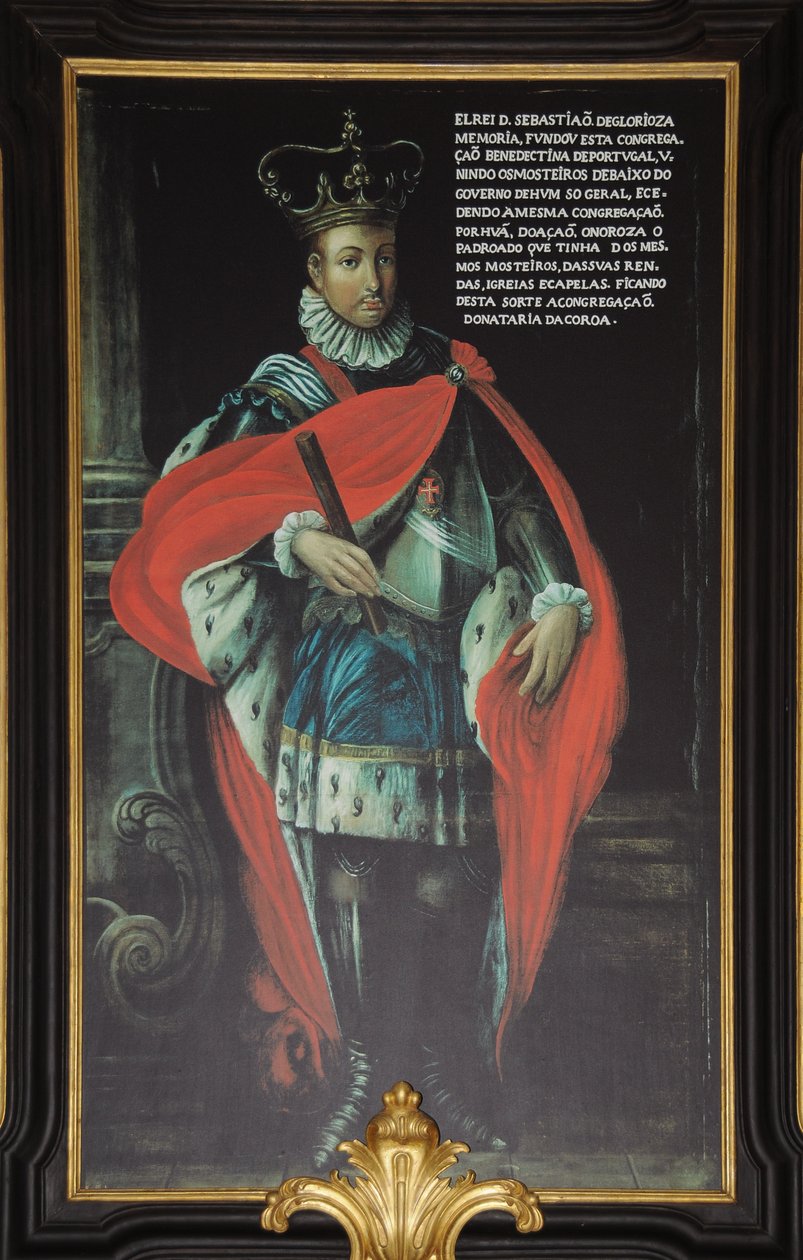 Painting of Sebastian of Portugal in Tibaes Monastery, Braga, Portugal by Unbekannt Unbekannt