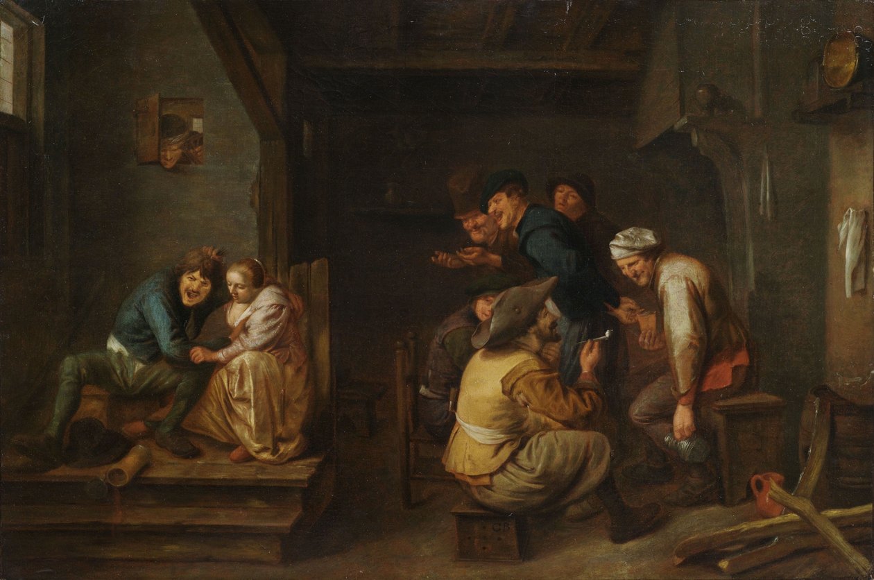 Peasants in the Tavern by Unbekannt Unbekannt
