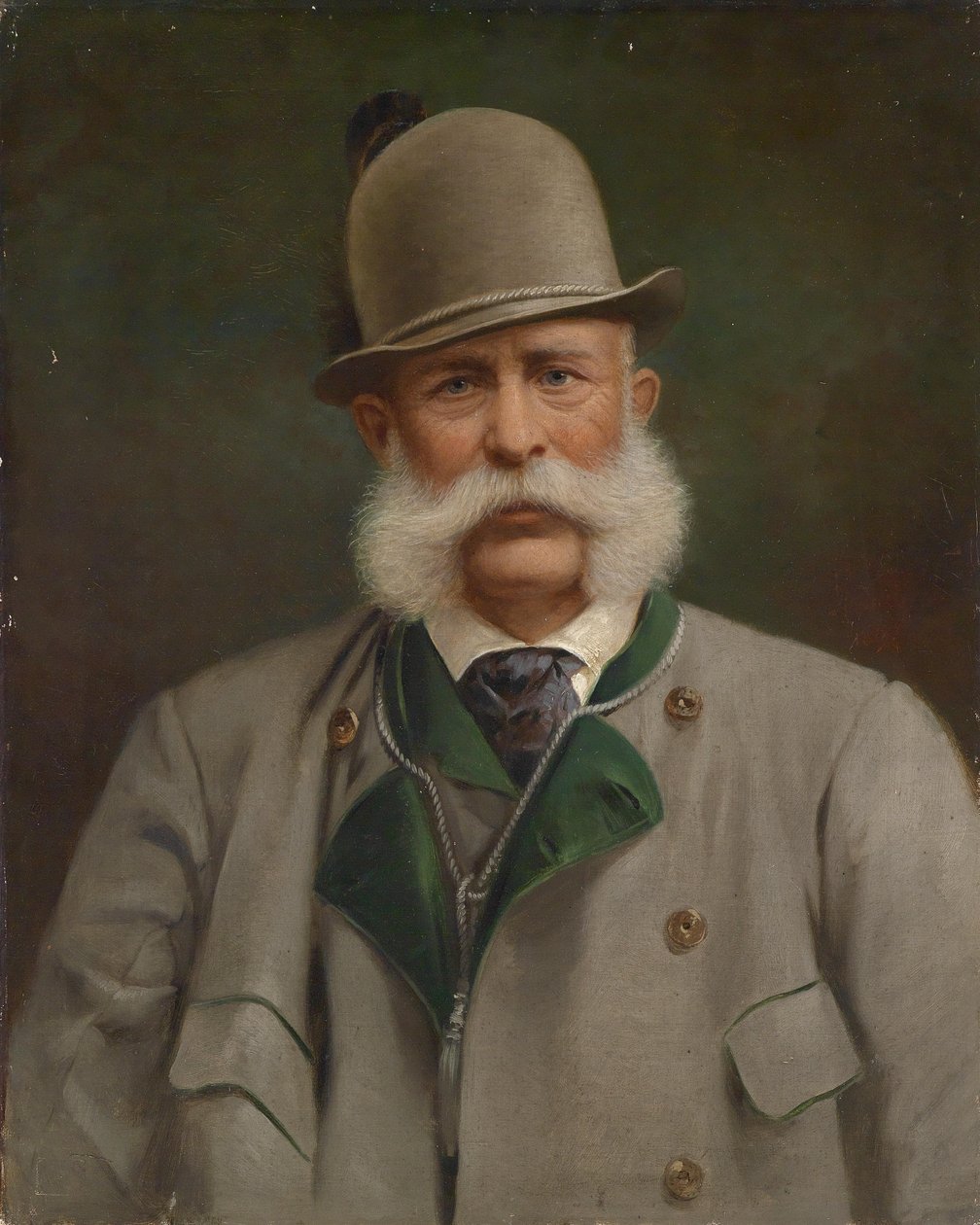 Portrait of the Old Emperor in Ischl Hunting Outfit by Unbekannt Unbekannt