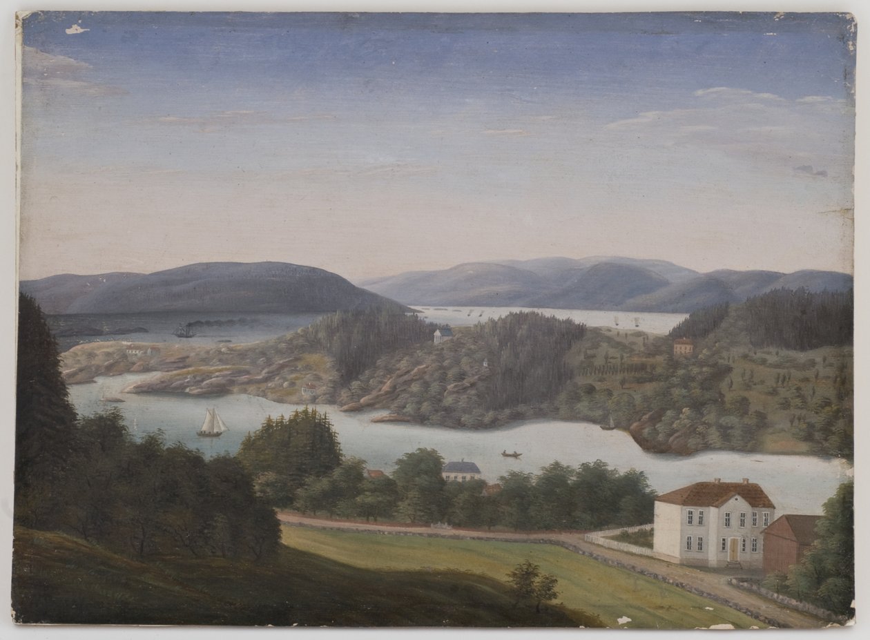 View from Schafteløkken towards Bygdøy by Unbekannt Unbekannt