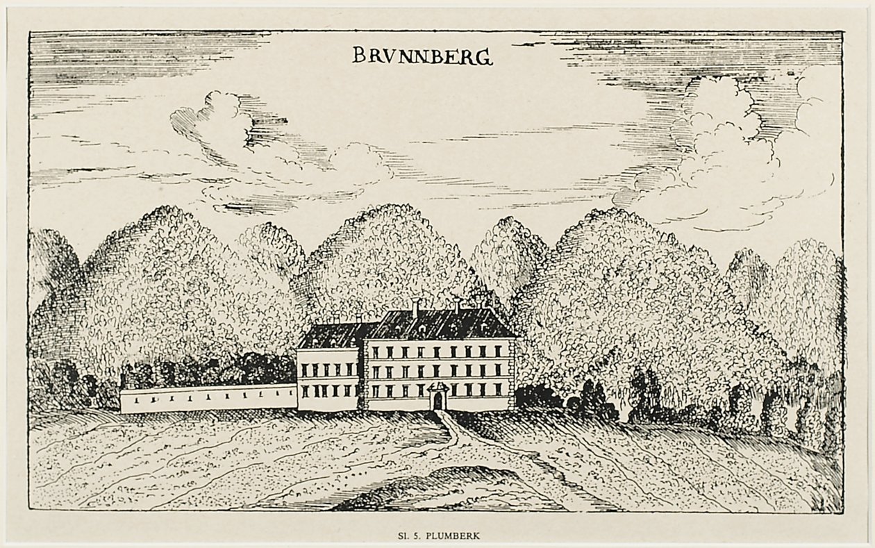 Brunnberg Palace (Plumberk), stood on or near the site of today