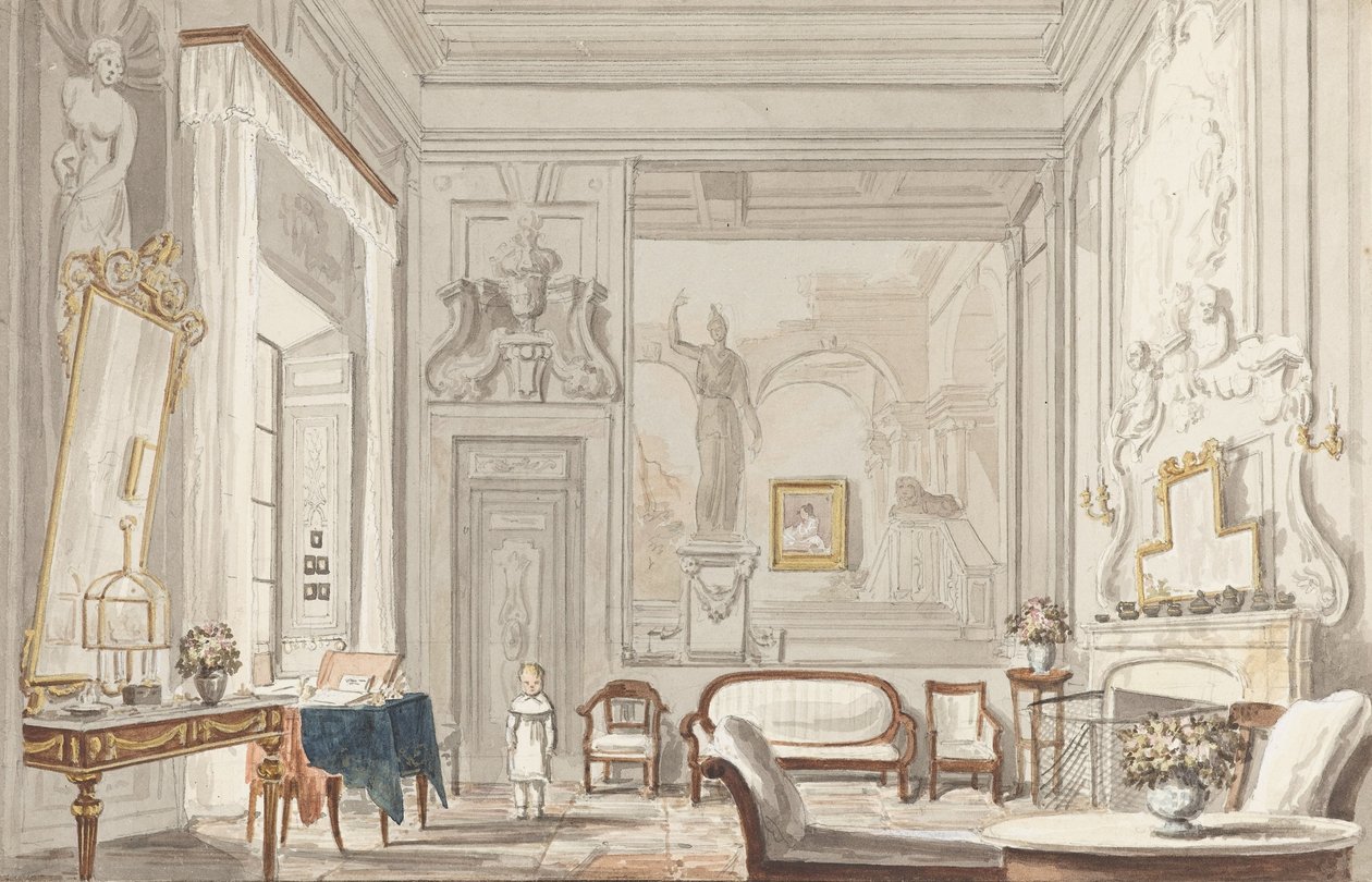 A Room in a Florentine Palace by Unbekannt Unbekannt