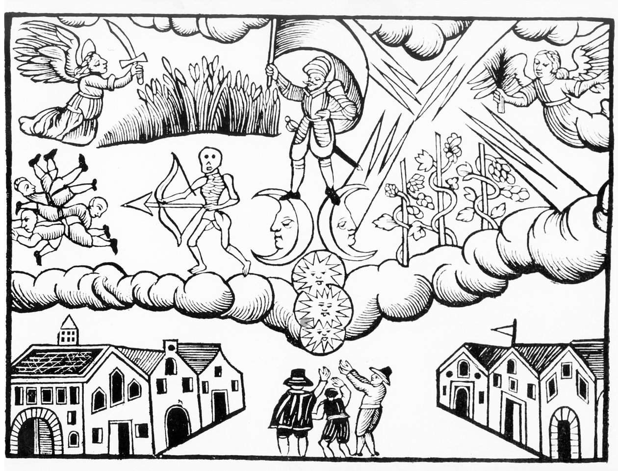 Allegory of the Black Death by Unbekannt Unbekannt