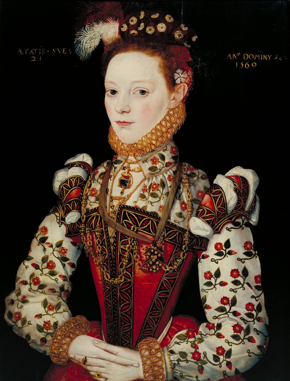 A Young Lady Aged 21, Possibly Helena Snakenborg by Unbekannt Unbekannt