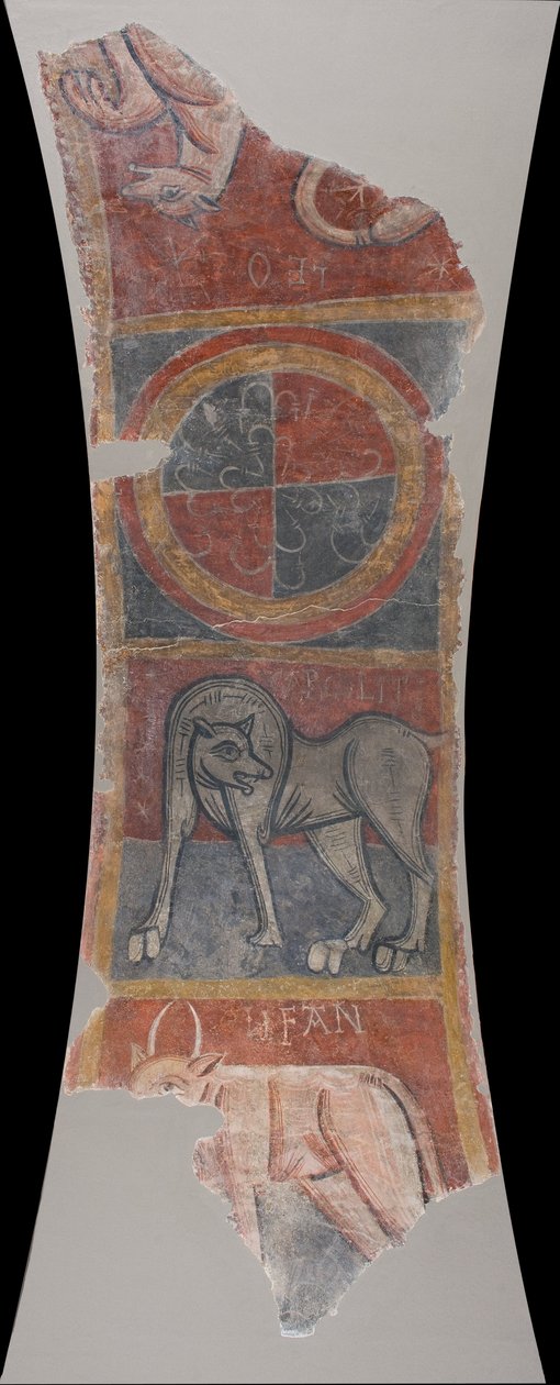 Elephant and Lion from Sant Joan de Boí by Unbekannt Unbekannt