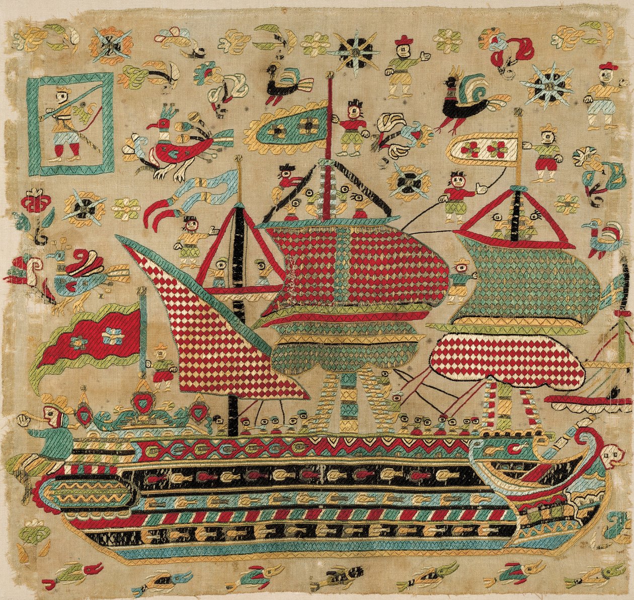 Embroidered Bridal Cushion by Unbekannt Unbekannt