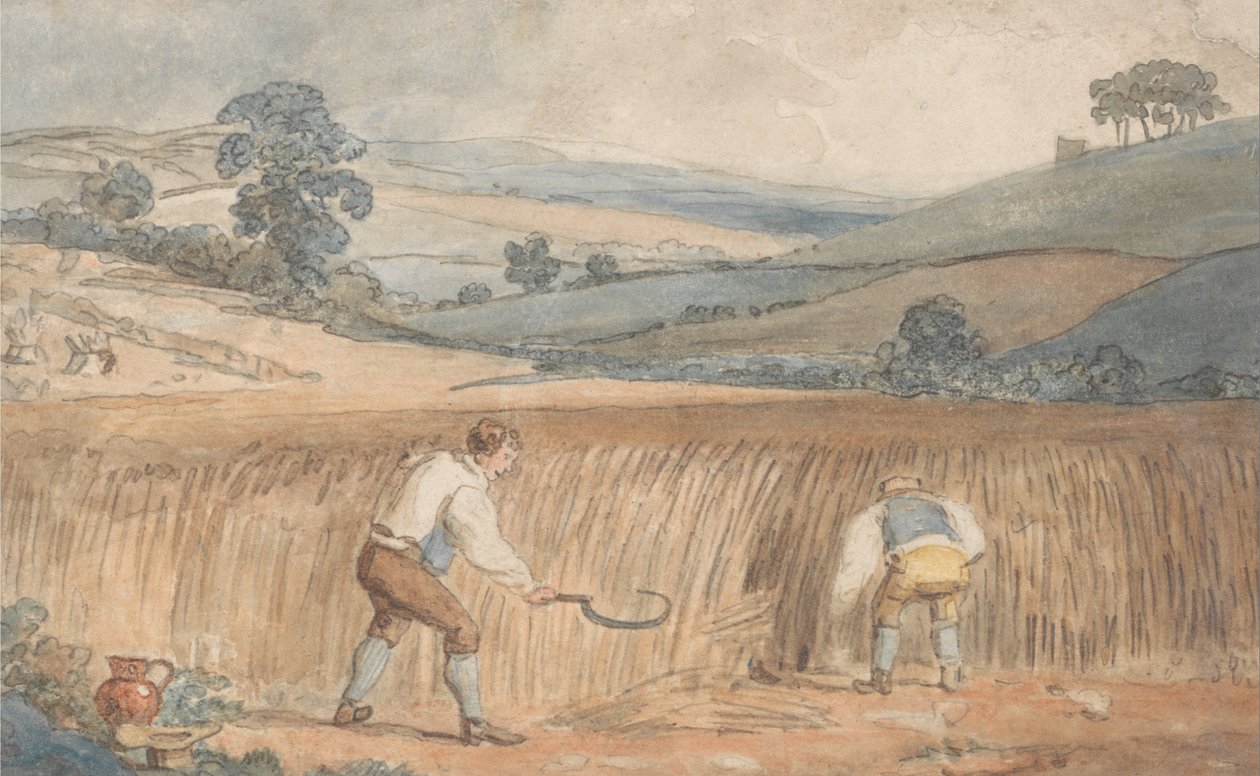 Farmers Harvesting by Unbekannt Unbekannt