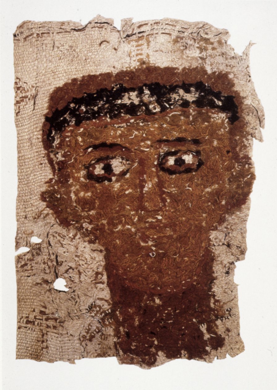 Fragment of Funerary Drape with Portrait by Unbekannt Unbekannt