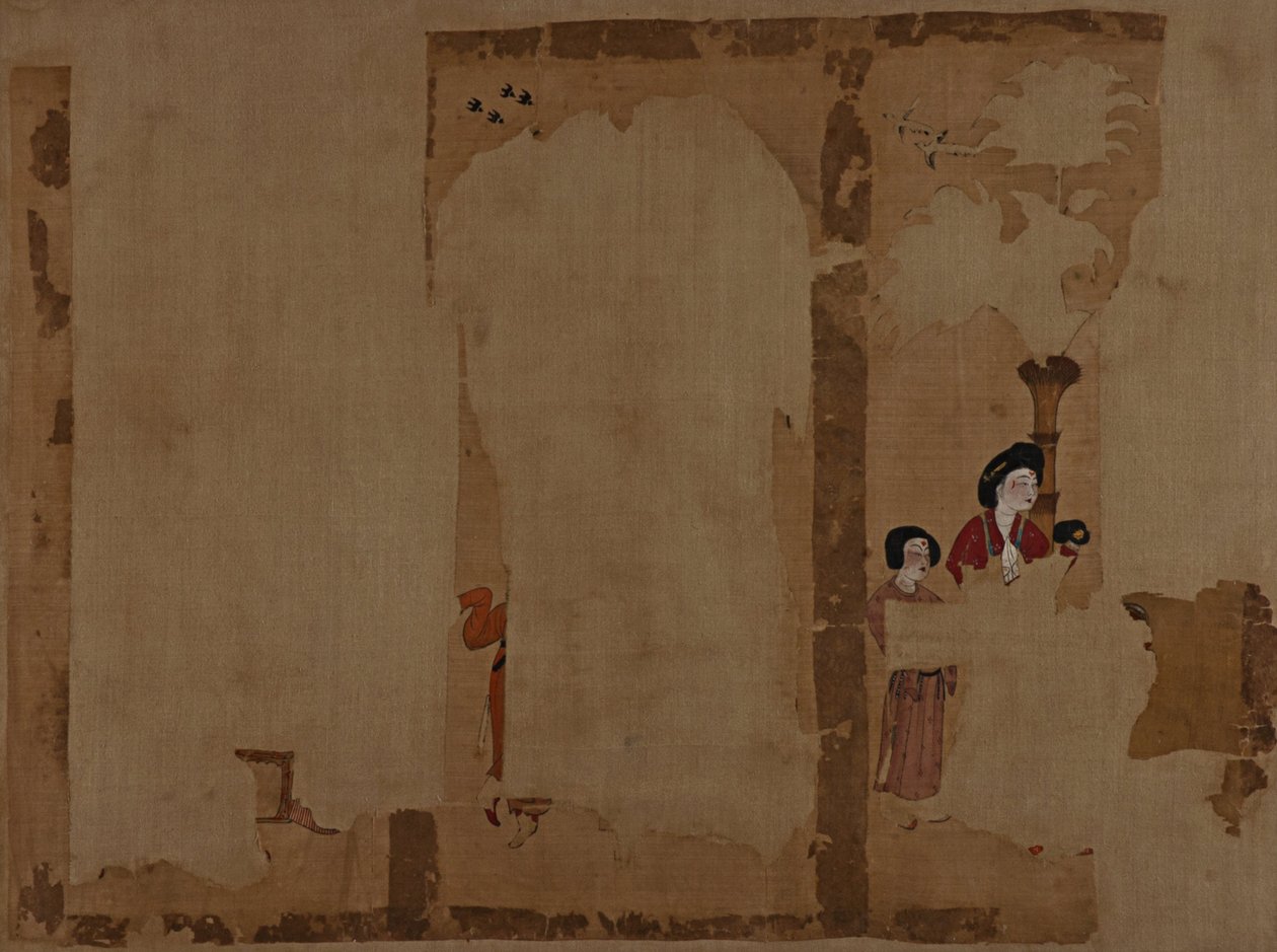 Ladies in a Garden by Unbekannt Unbekannt