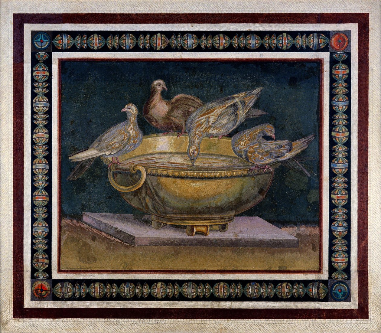 Mosaic of the Doves by Unbekannt Unbekannt